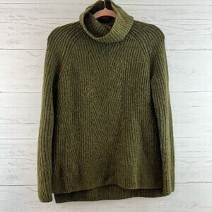 Madewell Mercer Olive Green Turtle Neck Sweater Size XXS